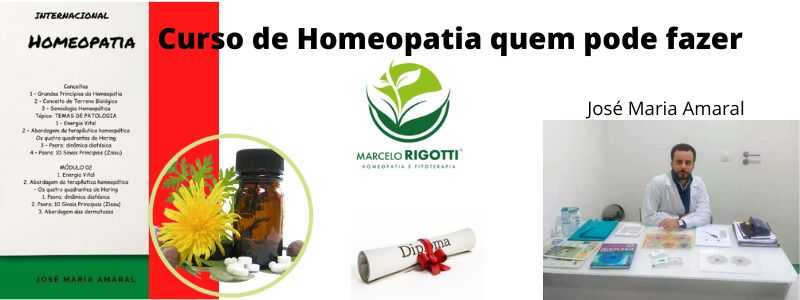 Curso de Homeopatia quem pode fazer